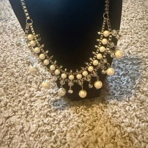 Pearl Drop Statement Necklace - Women Jewelry 1
